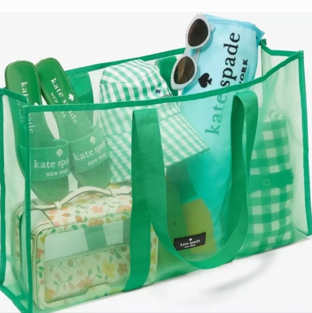 Kate Spade Green Mesh Tote